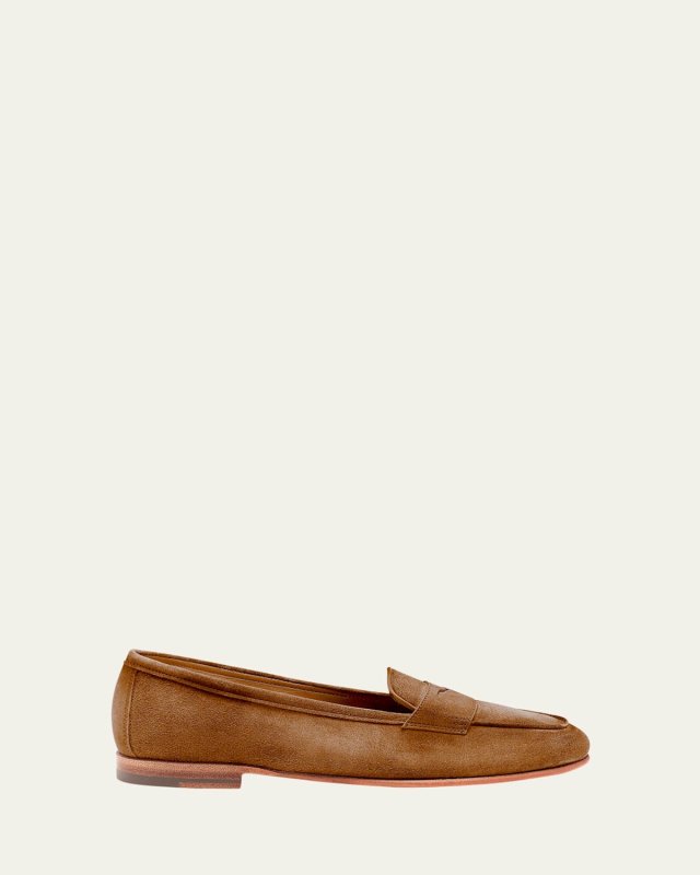 Carla Suede Penny Loafers
